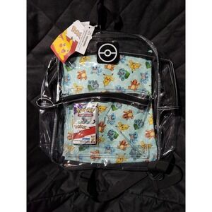 Pokémon Clear Backpack with Removeable Interior Sleeve Included‎ New